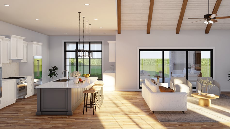 Kitchen: Kitchen Island of this 3-Bedroom,2826 Sq Ft Plan -193-1262