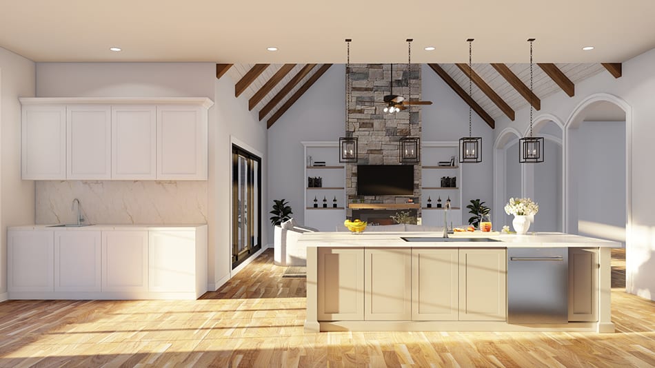 Kitchen: Kitchen Island of this 3-Bedroom,2826 Sq Ft Plan -193-1262