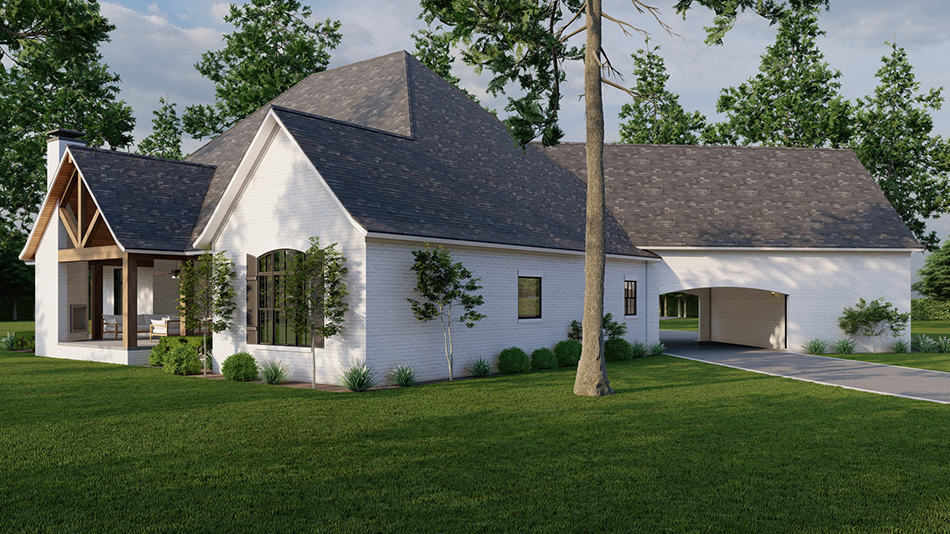 Rear View of this 3-Bedroom,2826 Sq Ft Plan -193-1262