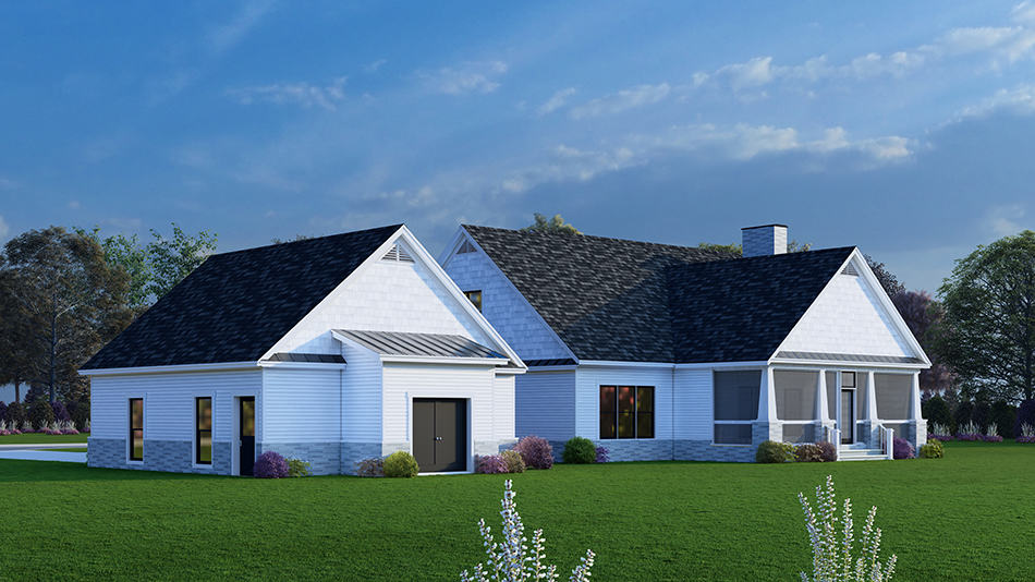 Rear View of this 5-Bedroom,2819 Sq Ft Plan -193-1263