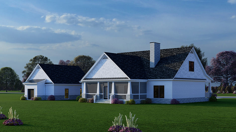 Rear View of this 5-Bedroom,2819 Sq Ft Plan -193-1263