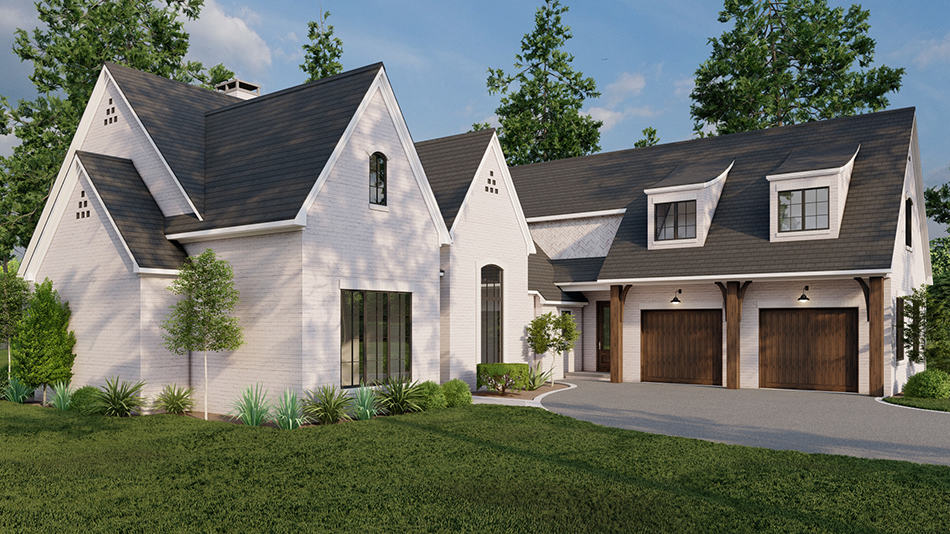 Front View of this 3-Bedroom,2998 Sq Ft Plan -193-1264