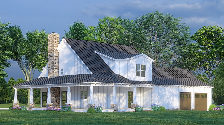 Rear View of this 3-Bedroom,2278 Sq Ft Plan -193-1265