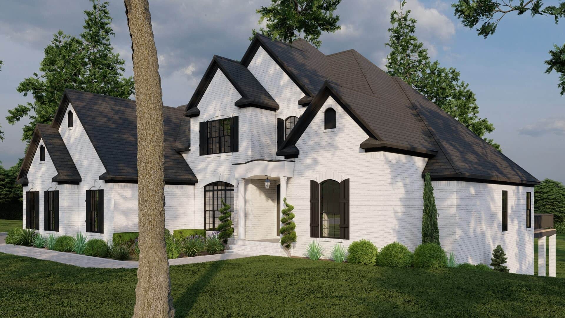 Left View of this 5-Bedroom,5009 Sq Ft Plan -193-1267