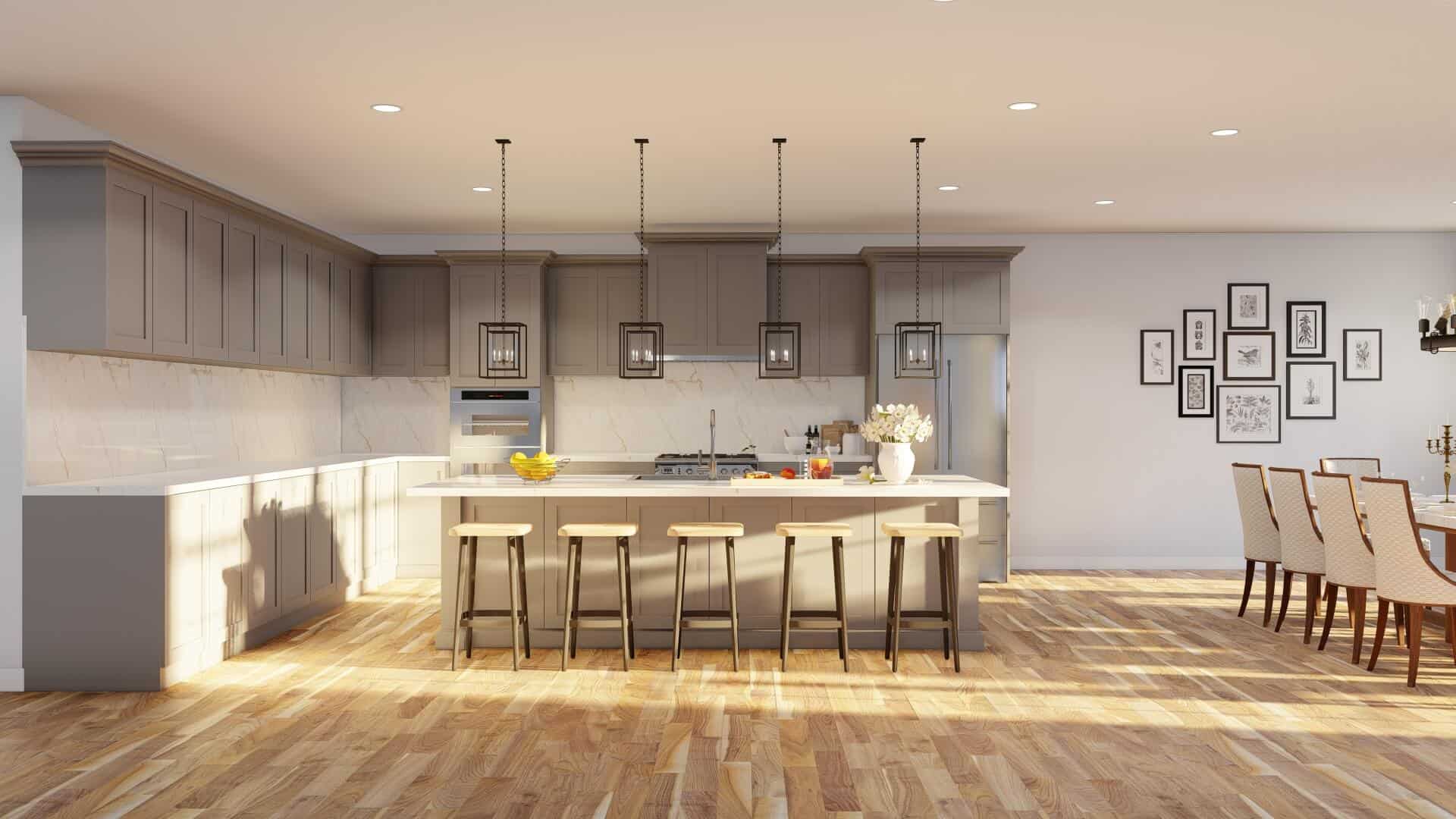 Kitchen: Kitchen Island of this 5-Bedroom,5009 Sq Ft Plan -193-1267