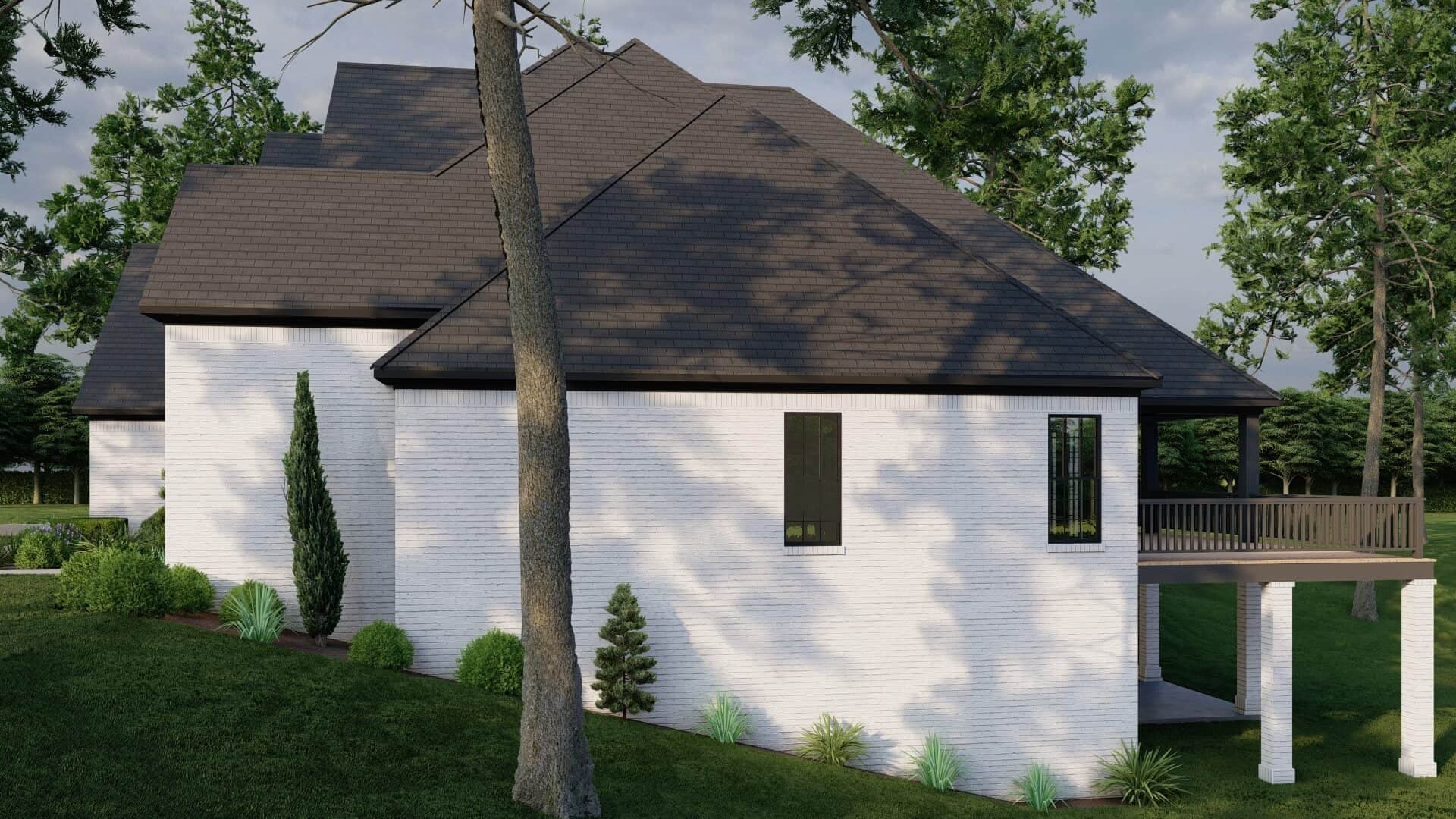 Left View of this 5-Bedroom,5009 Sq Ft Plan -193-1267