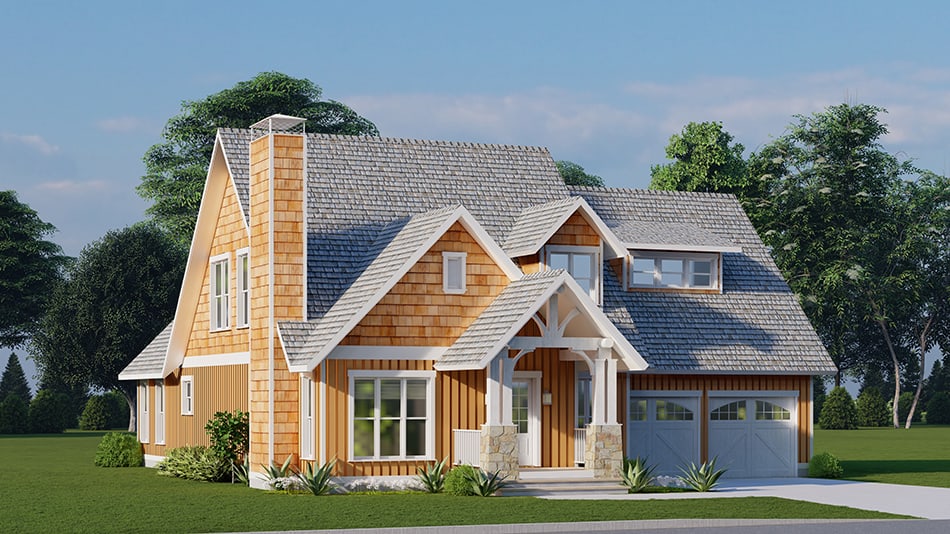 Left View of this 3-Bedroom,1986 Sq Ft Plan -193-1268