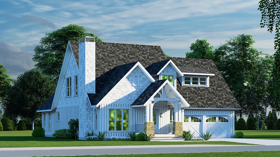 Left View of this 3-Bedroom,1986 Sq Ft Plan -193-1268