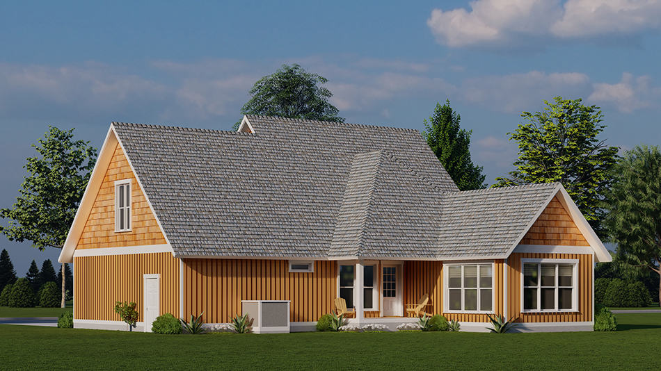 Rear View of this 3-Bedroom,1986 Sq Ft Plan -193-1268