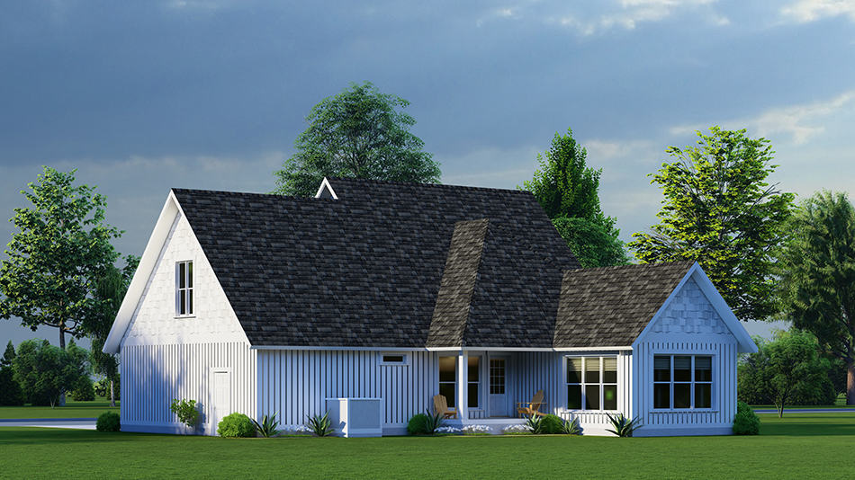 Rear View of this 3-Bedroom,1986 Sq Ft Plan -193-1268