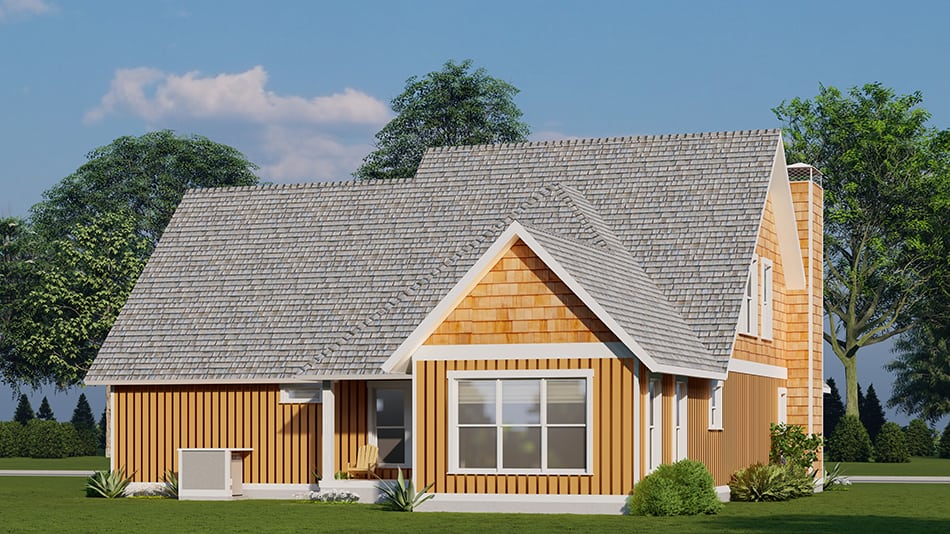 Rear View of this 3-Bedroom,1986 Sq Ft Plan -193-1268