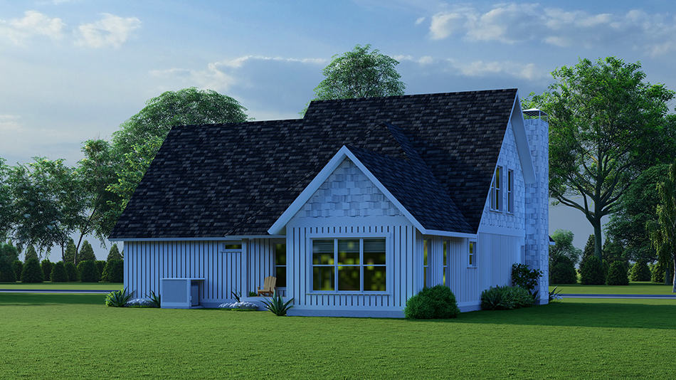 Rear View of this 3-Bedroom,1986 Sq Ft Plan -193-1268