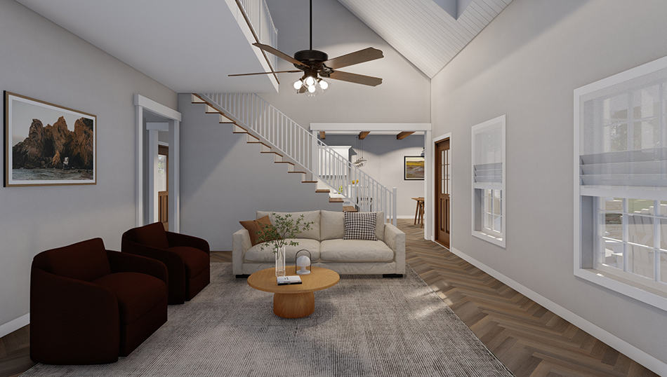 Great Room of this 2-Bedroom,1517 Sq Ft Plan -193-1269