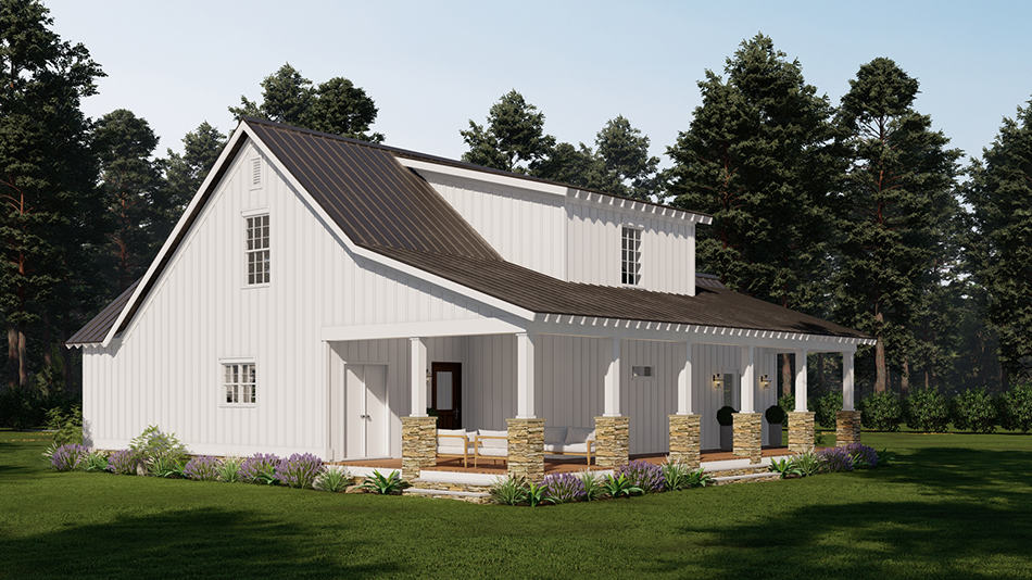 Rear View of this 2-Bedroom,1517 Sq Ft Plan -193-1269