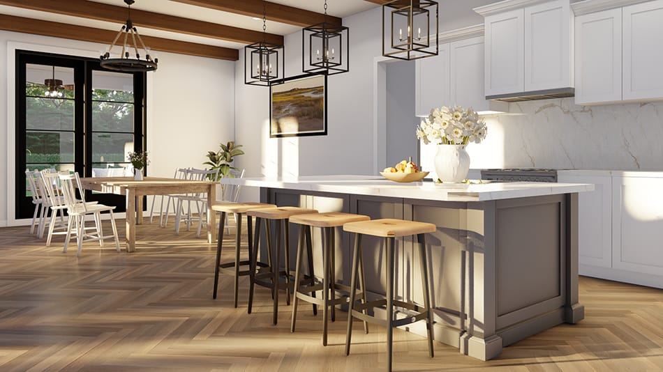 Kitchen: Kitchen Island of this 4-Bedroom,4823 Sq Ft Plan -193-1271