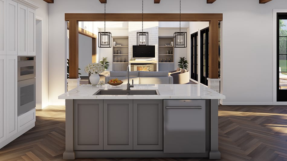 Kitchen: Kitchen Island of this 4-Bedroom,4823 Sq Ft Plan -193-1271