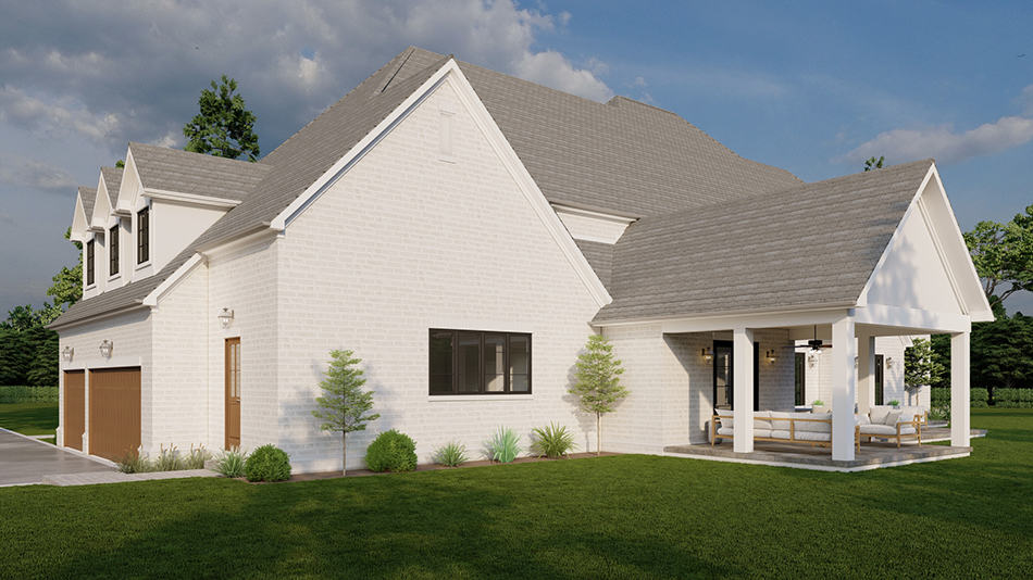 Rear View of this 4-Bedroom,4823 Sq Ft Plan -193-1271