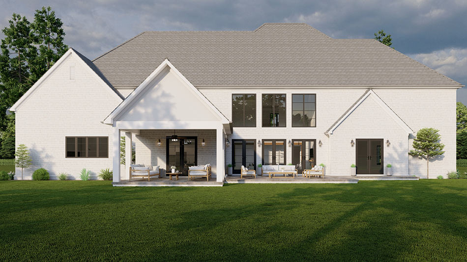 Rear View of this 4-Bedroom,4823 Sq Ft Plan -193-1271