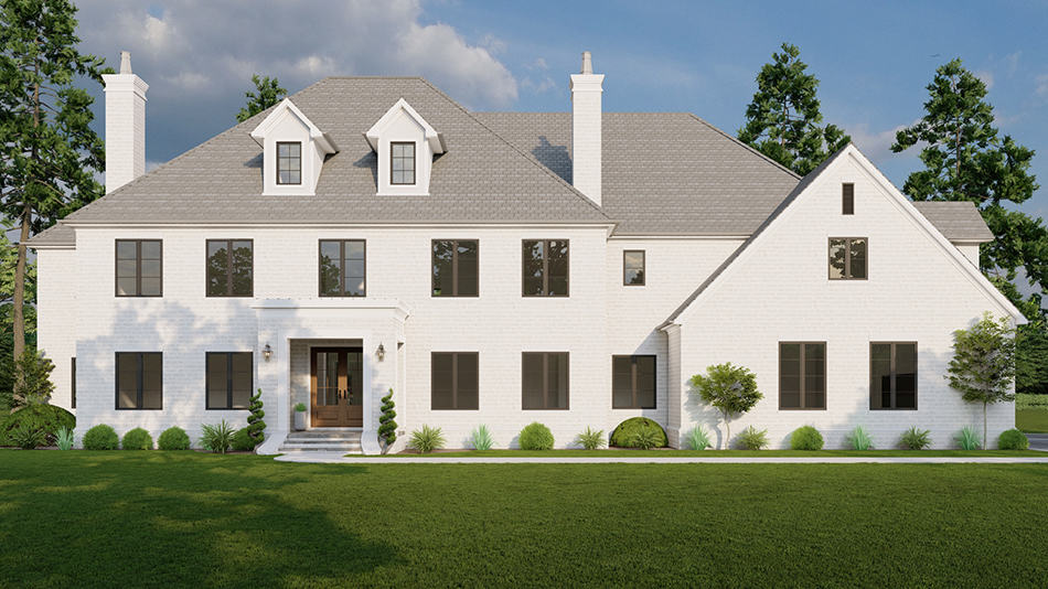 Front elevation of Country home (ThePlanCollection: House Plan #193-1270)