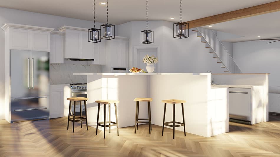 Kitchen: Kitchen Island of this 3-Bedroom,2169 Sq Ft Plan -193-1272
