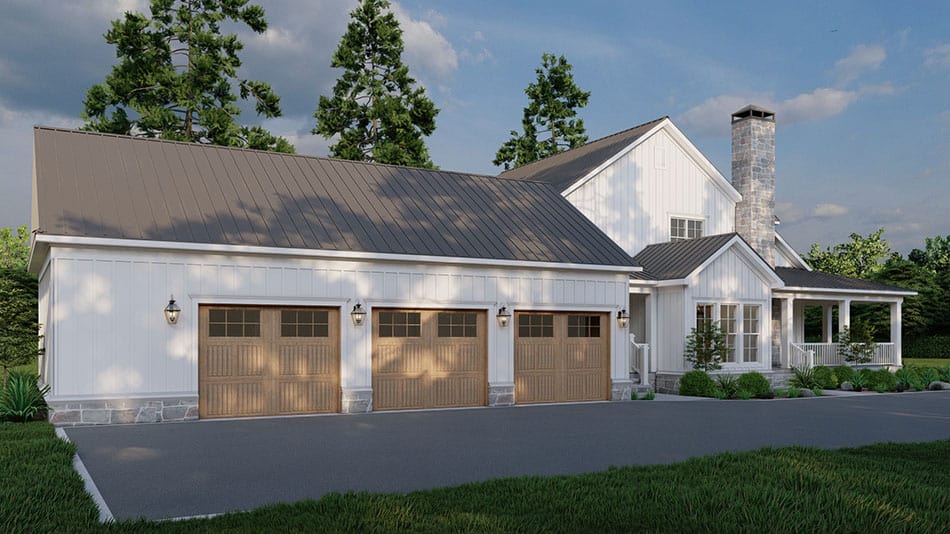 Rear View of this 3-Bedroom,2169 Sq Ft Plan -193-1272