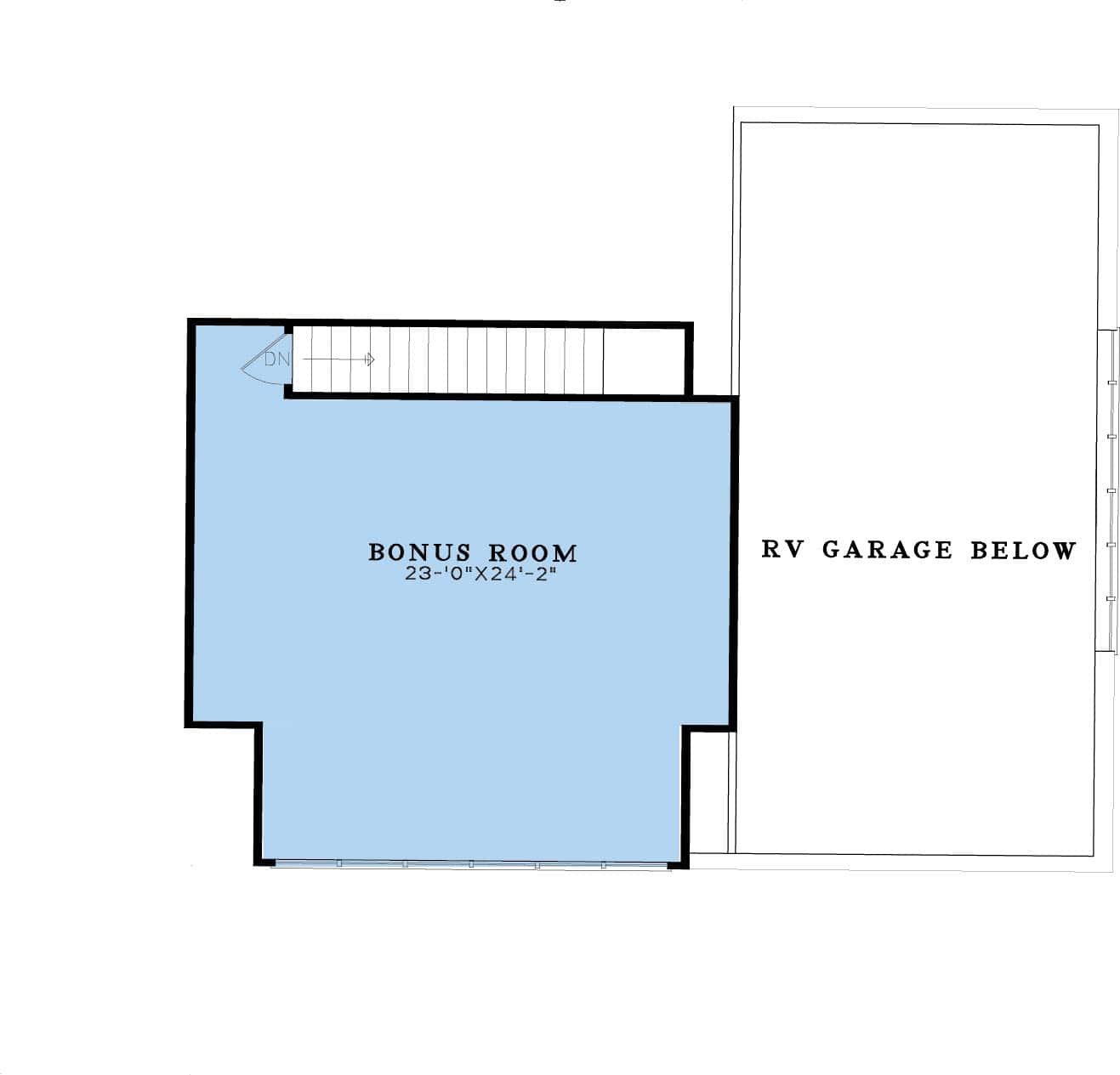 Upper Level of Contemporary Plan #193-1273