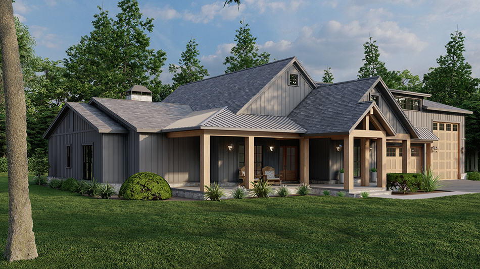 Left View of this 4-Bedroom,2556 Sq Ft Plan -193-1273