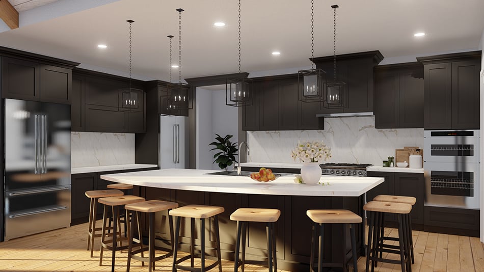 Kitchen: Kitchen Island of this 4-Bedroom,2556 Sq Ft Plan -193-1273