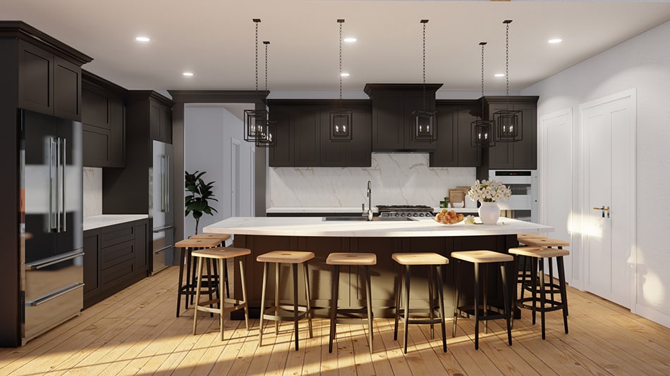 Kitchen: Kitchen Island of this 4-Bedroom,2556 Sq Ft Plan -193-1273