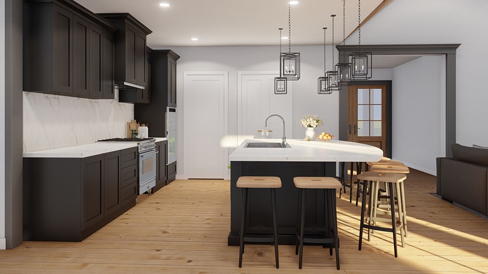 Kitchen: Kitchen Island of this 4-Bedroom,2556 Sq Ft Plan -193-1273