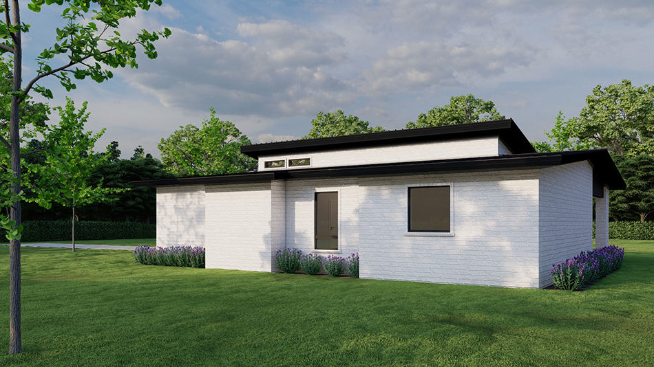 Rear View of this 3-Bedroom,1881 Sq Ft Plan -193-1274