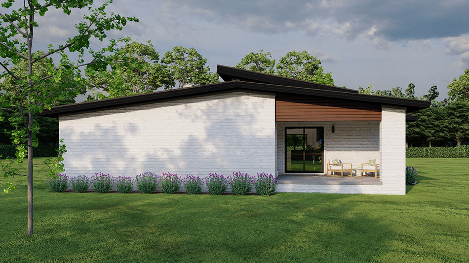 Rear View of this 3-Bedroom,1881 Sq Ft Plan -193-1274