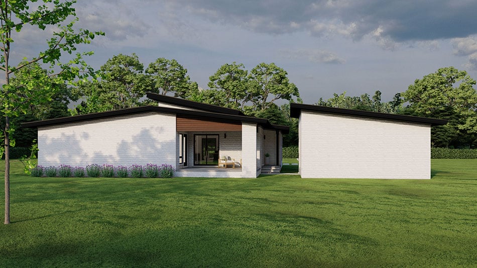 Rear View of this 3-Bedroom,1881 Sq Ft Plan -193-1275