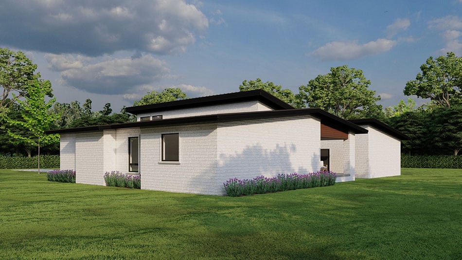 Rear View of this 3-Bedroom,1881 Sq Ft Plan -193-1275