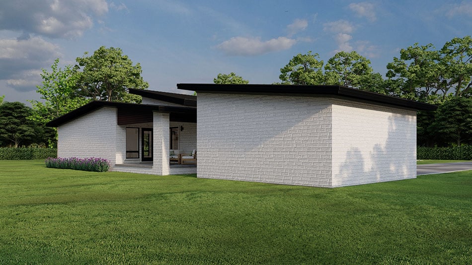 Rear View of this 3-Bedroom,1881 Sq Ft Plan -193-1275