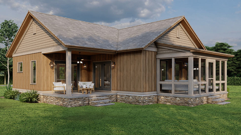 Left View of this 2-Bedroom,1071 Sq Ft Plan -193-1277
