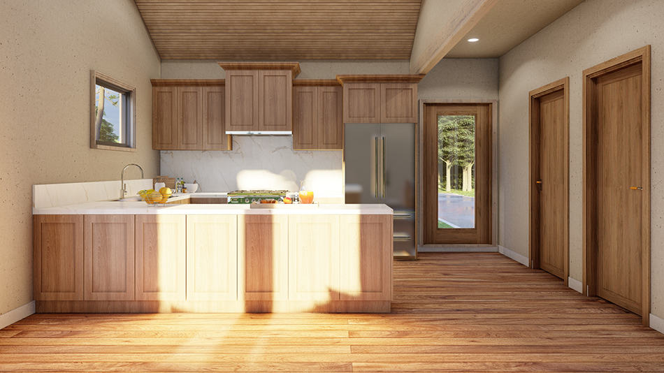 Kitchen of this 2-Bedroom,1071 Sq Ft Plan -193-1277
