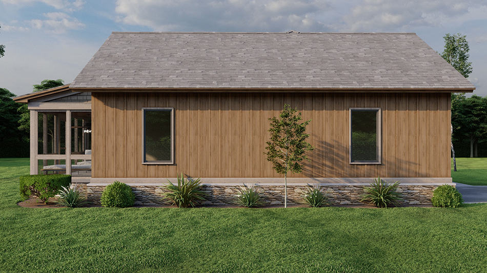 Right View of this 2-Bedroom,1071 Sq Ft Plan -193-1277