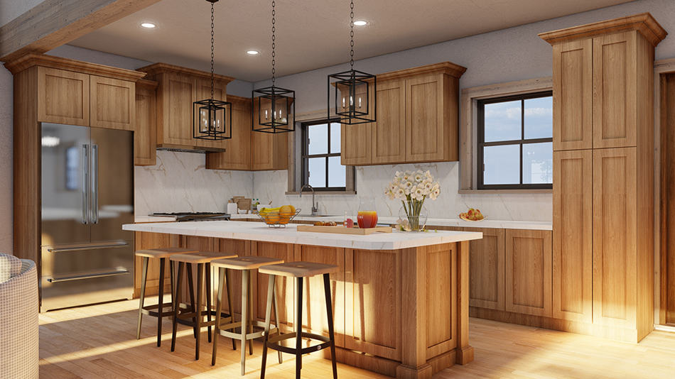 Kitchen: Kitchen Island of this 3-Bedroom,2255 Sq Ft Plan -193-1278