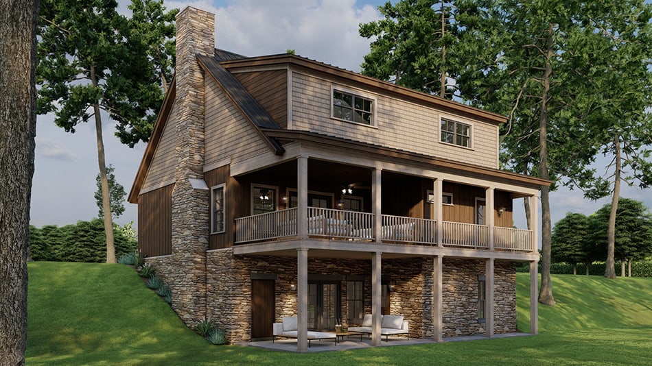 Rear View of this 3-Bedroom,2255 Sq Ft Plan -193-1278