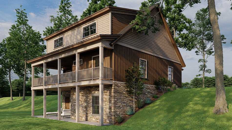 Rear View of this 3-Bedroom,2255 Sq Ft Plan -193-1278
