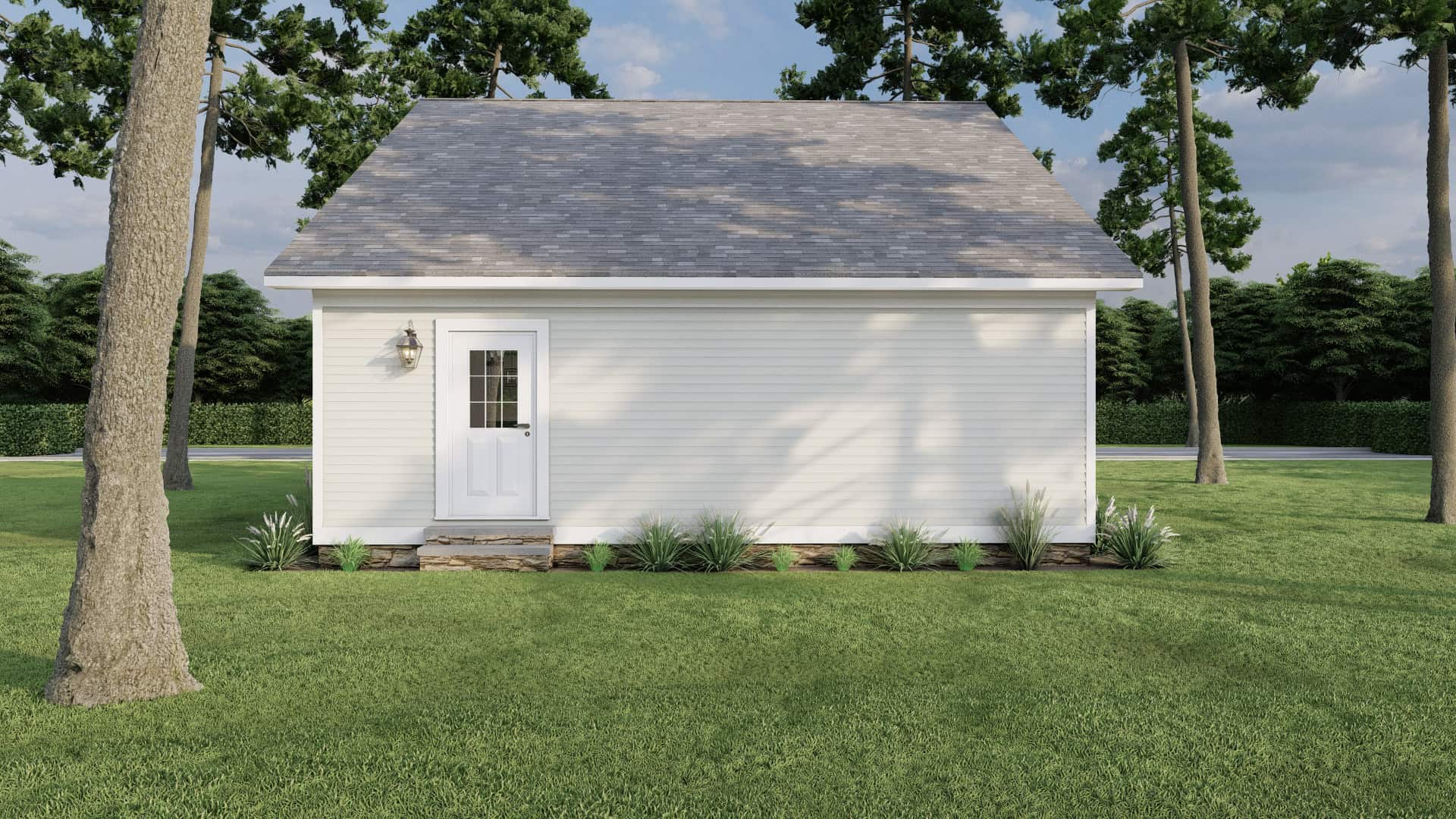 Rear View of this 3-Bedroom,1284 Sq Ft Plan -193-1279