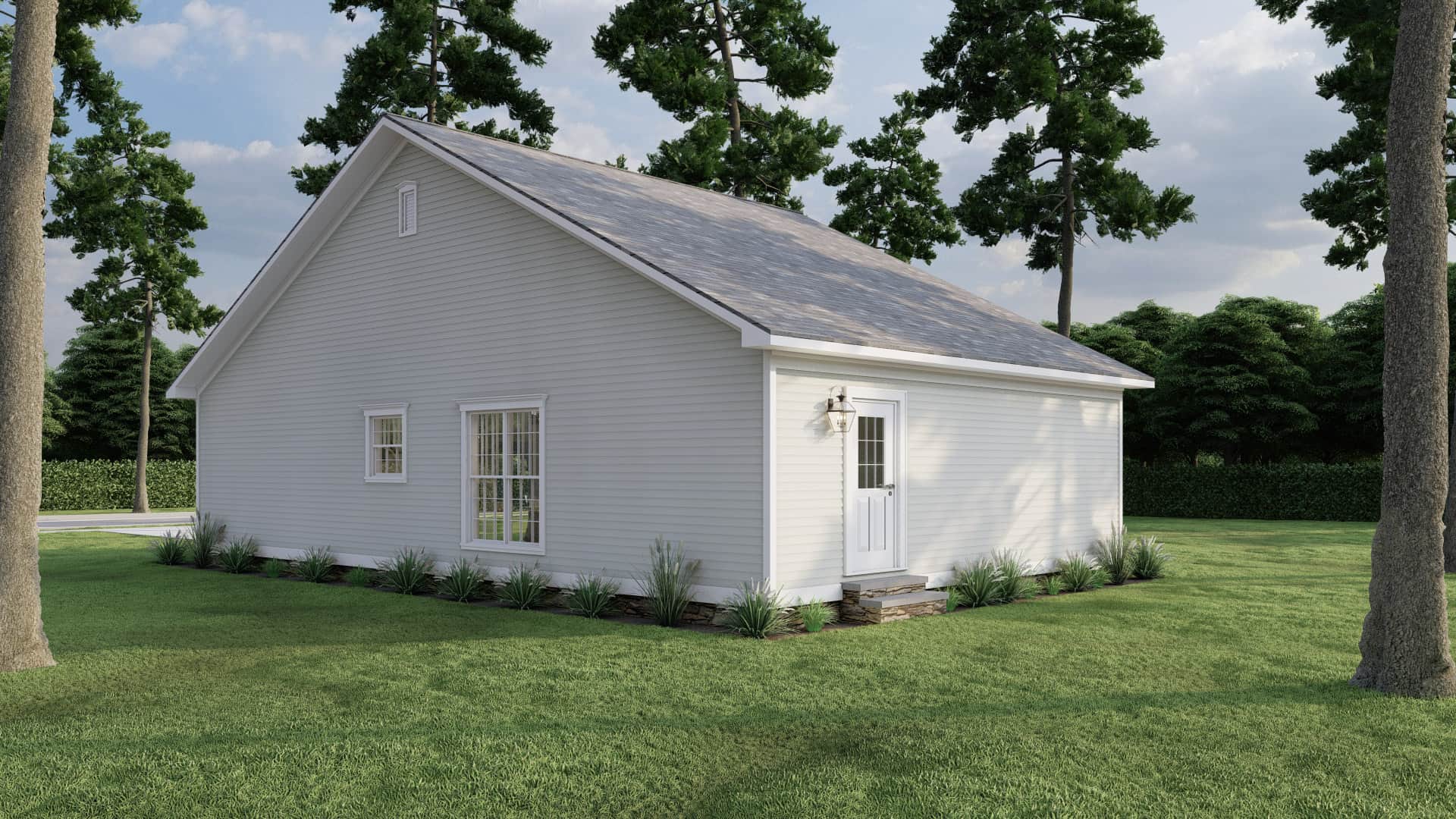 Right Side View of this 3-Bedroom,1284 Sq Ft Plan -193-1279