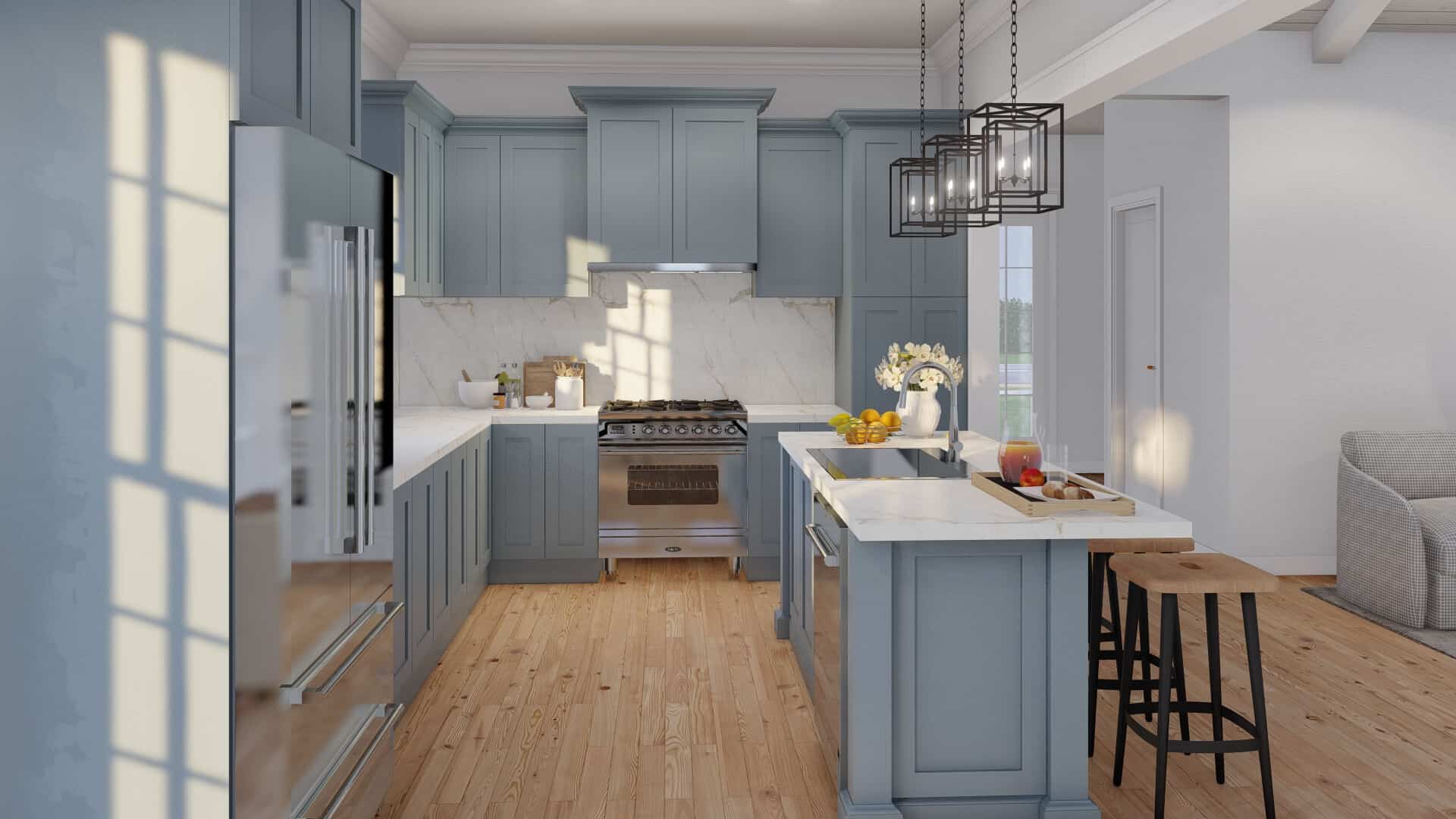 Kitchen of this 3-Bedroom,1284 Sq Ft Plan -193-1279