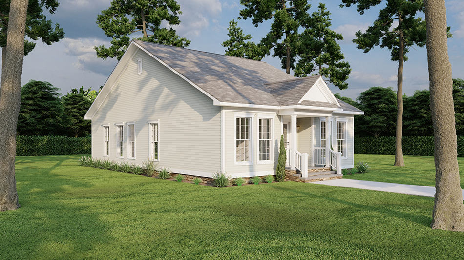 Left View of this 3-Bedroom,1284 Sq Ft Plan -193-1279