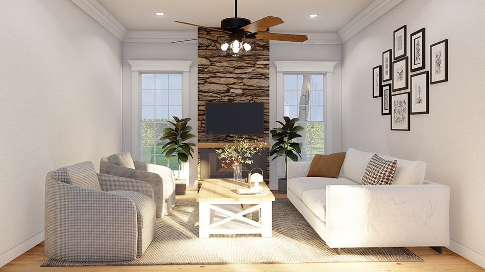 Great Room of this 3-Bedroom,1284 Sq Ft Plan -193-1279