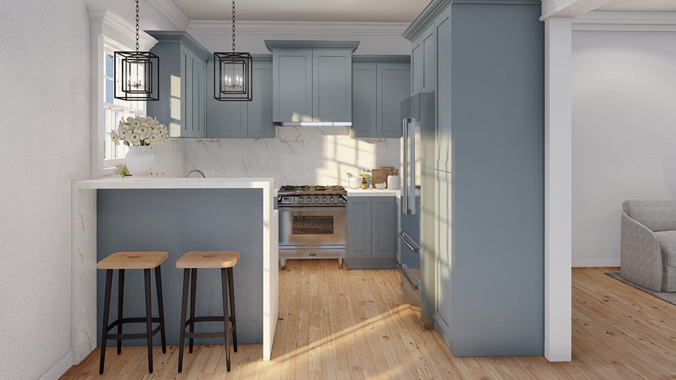 Kitchen of this 3-Bedroom,1284 Sq Ft Plan -193-1279