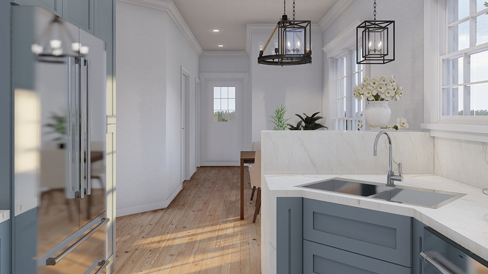Kitchen of this 3-Bedroom,1284 Sq Ft Plan -193-1279