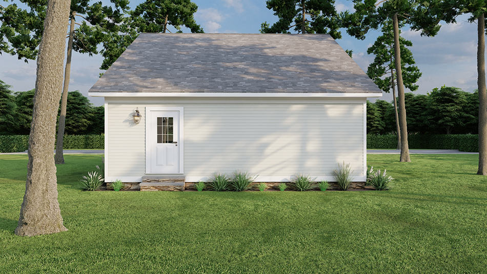Rear View of this 3-Bedroom,1284 Sq Ft Plan -193-1279