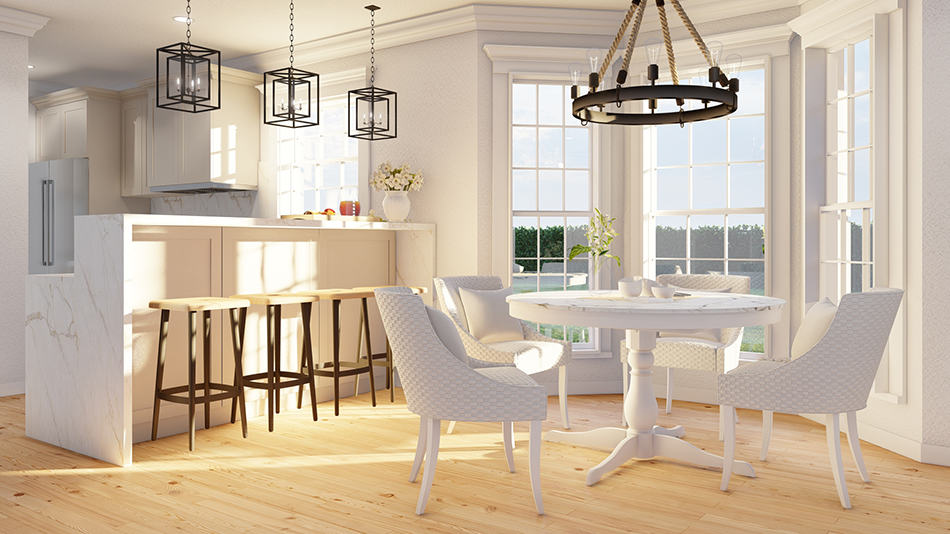 Dining Room of this 3-Bedroom,1265 Sq Ft Plan -193-1281